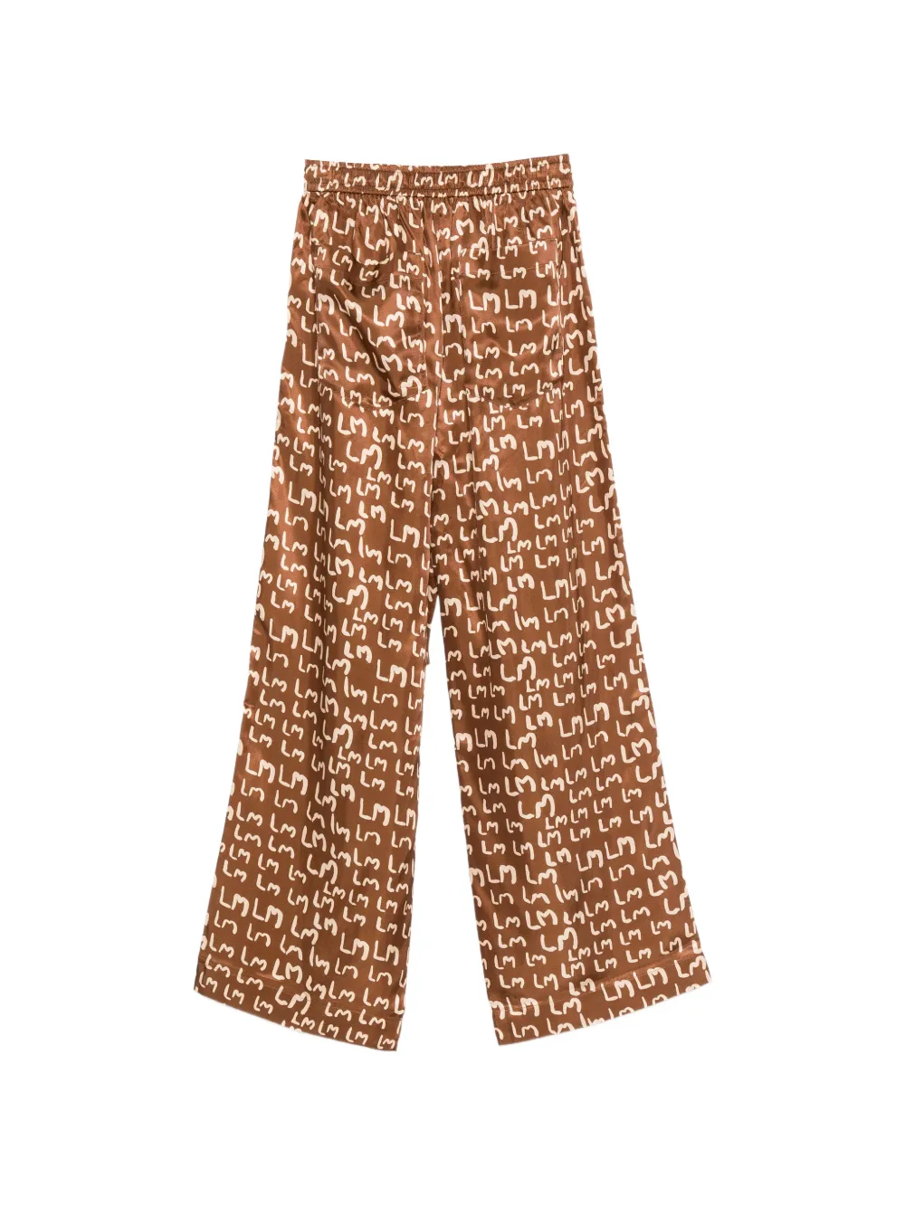 Lee Mathews Broek met logopatroon Bruin