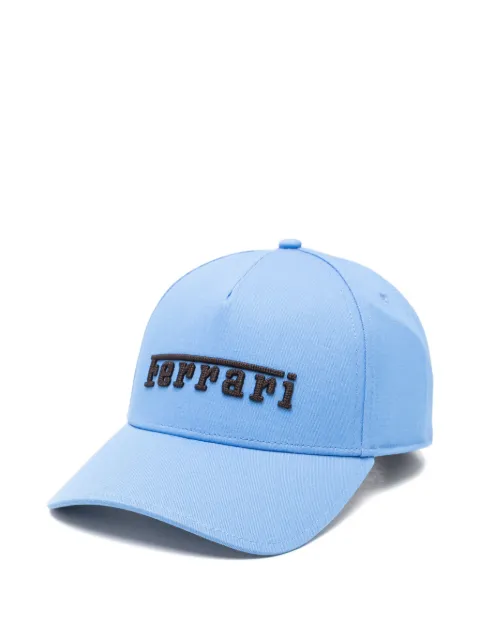 Ferrari logo-embroidered baseball cap