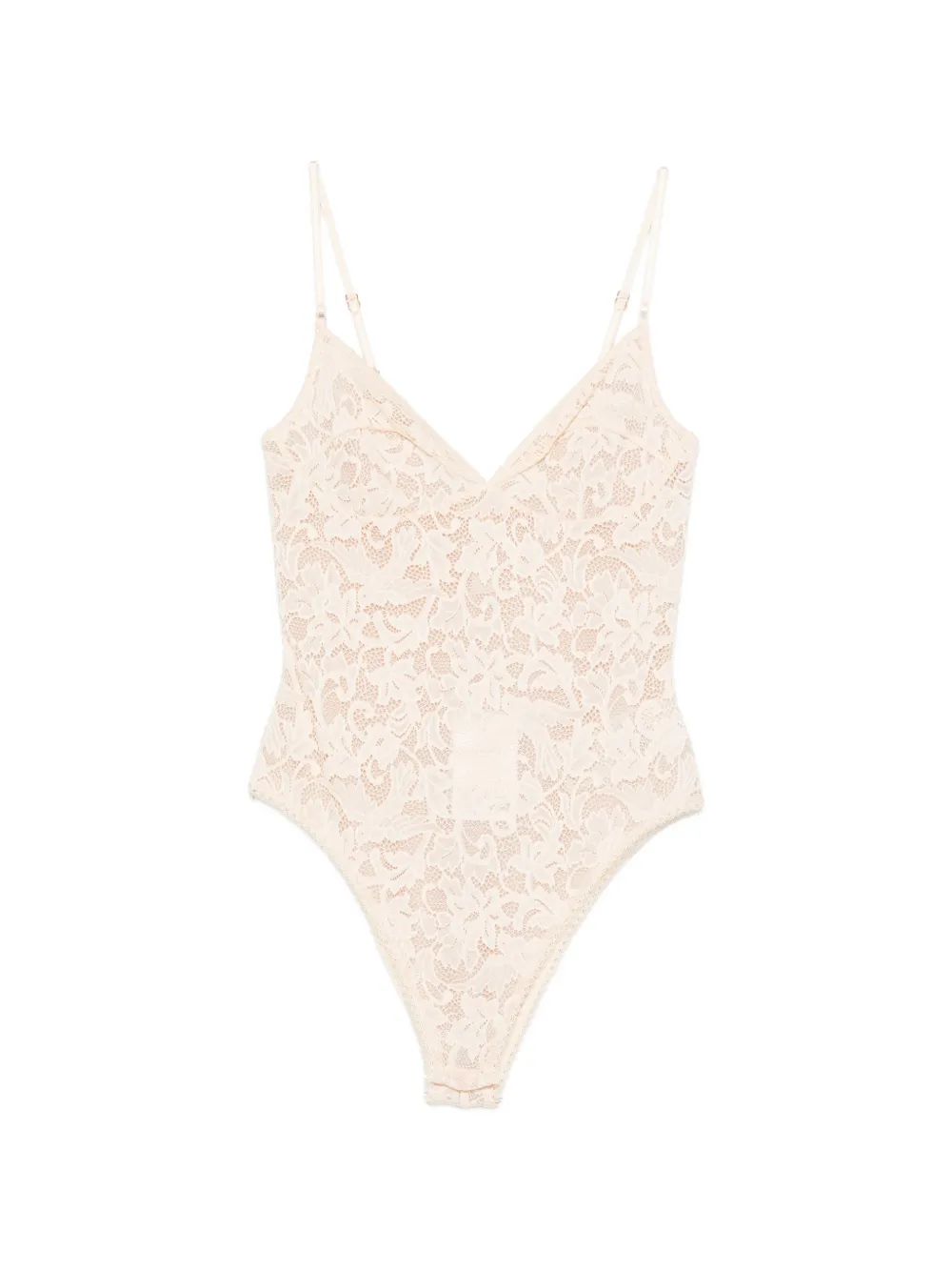 ZIMMERMANN lace-embroidered bodysuit - Toni neutri