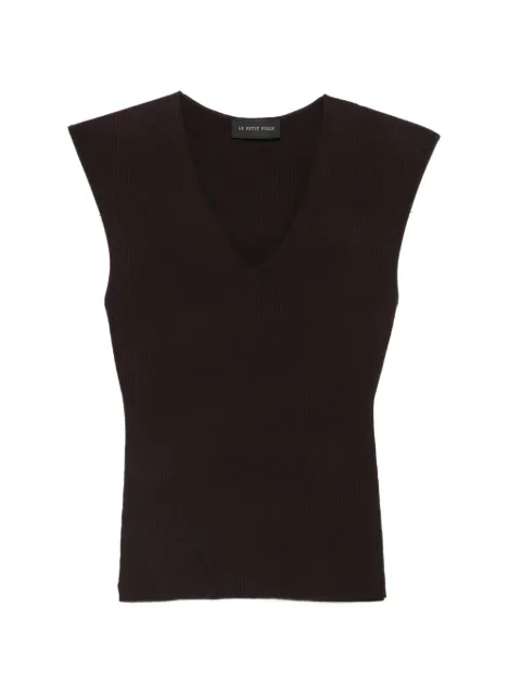 Le Petit Pulle V-neck top