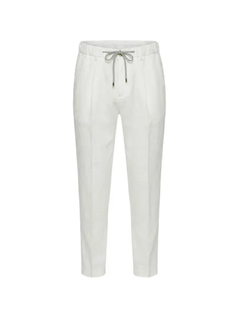Barba drawstring linen trousers