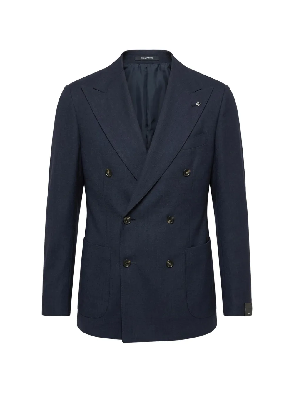 Tagliatore Revival double-breasted linen blazer - Blau
