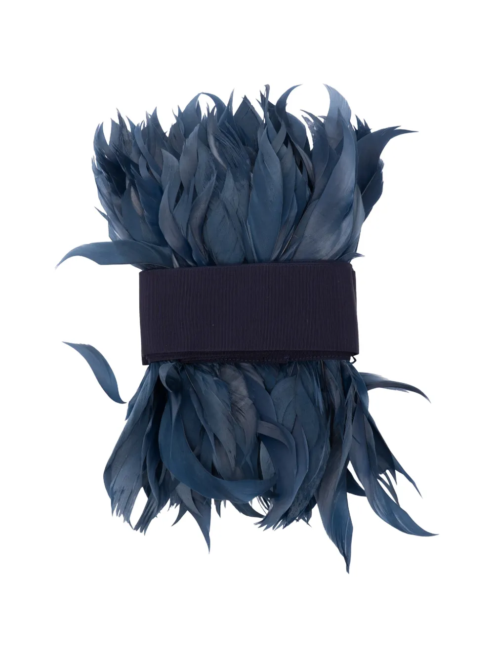 Sara Roka feather-embellished belt - Blu