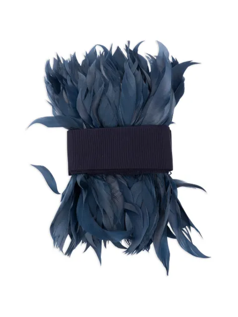 Sara Roka feather-embellished belt