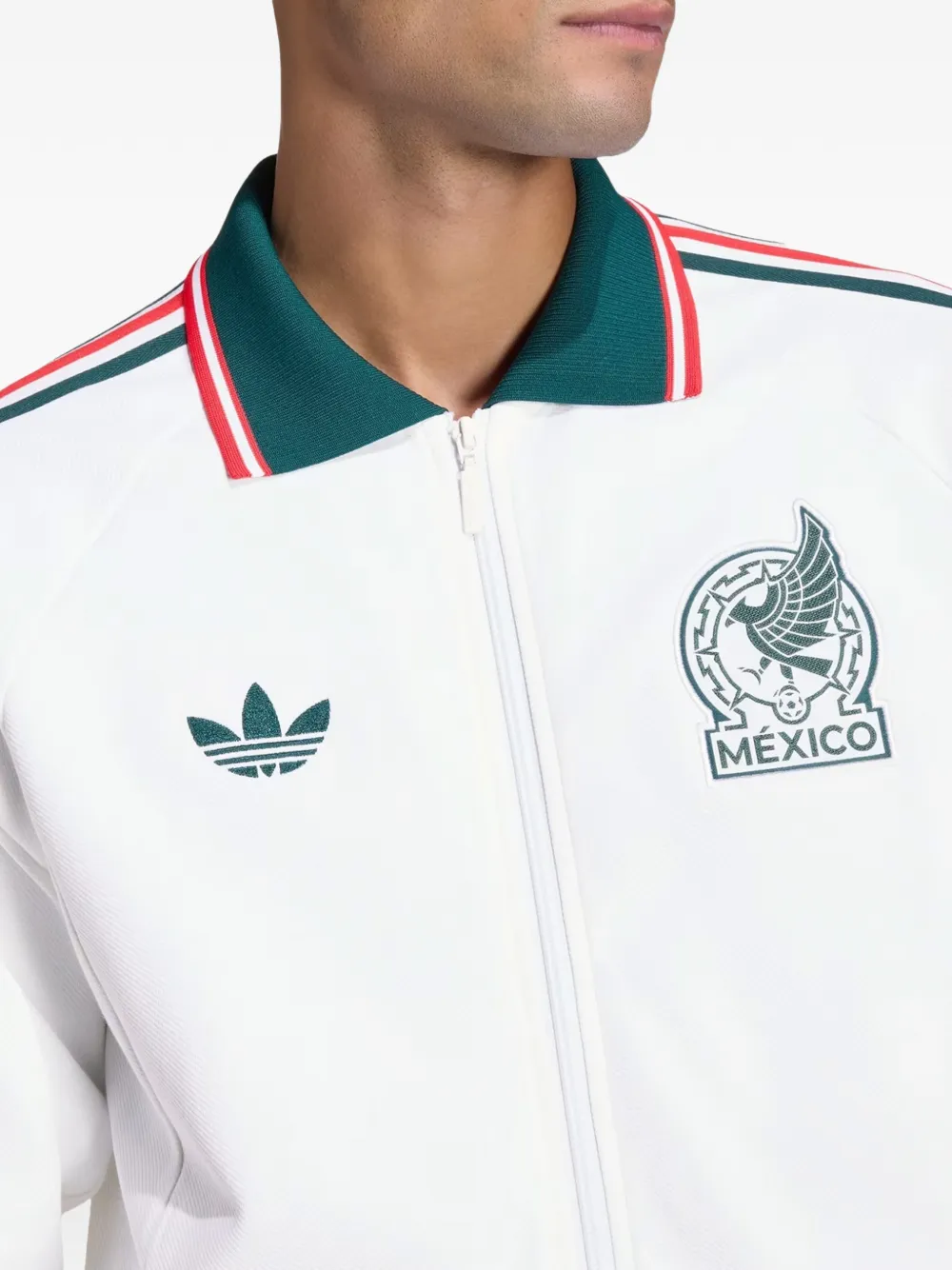 adidas Mexico Away Anthem jack met rits Wit