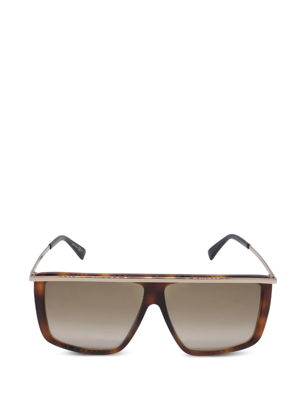 Givenchy Pre-Owned Havana flat top sunglasses - Marrone