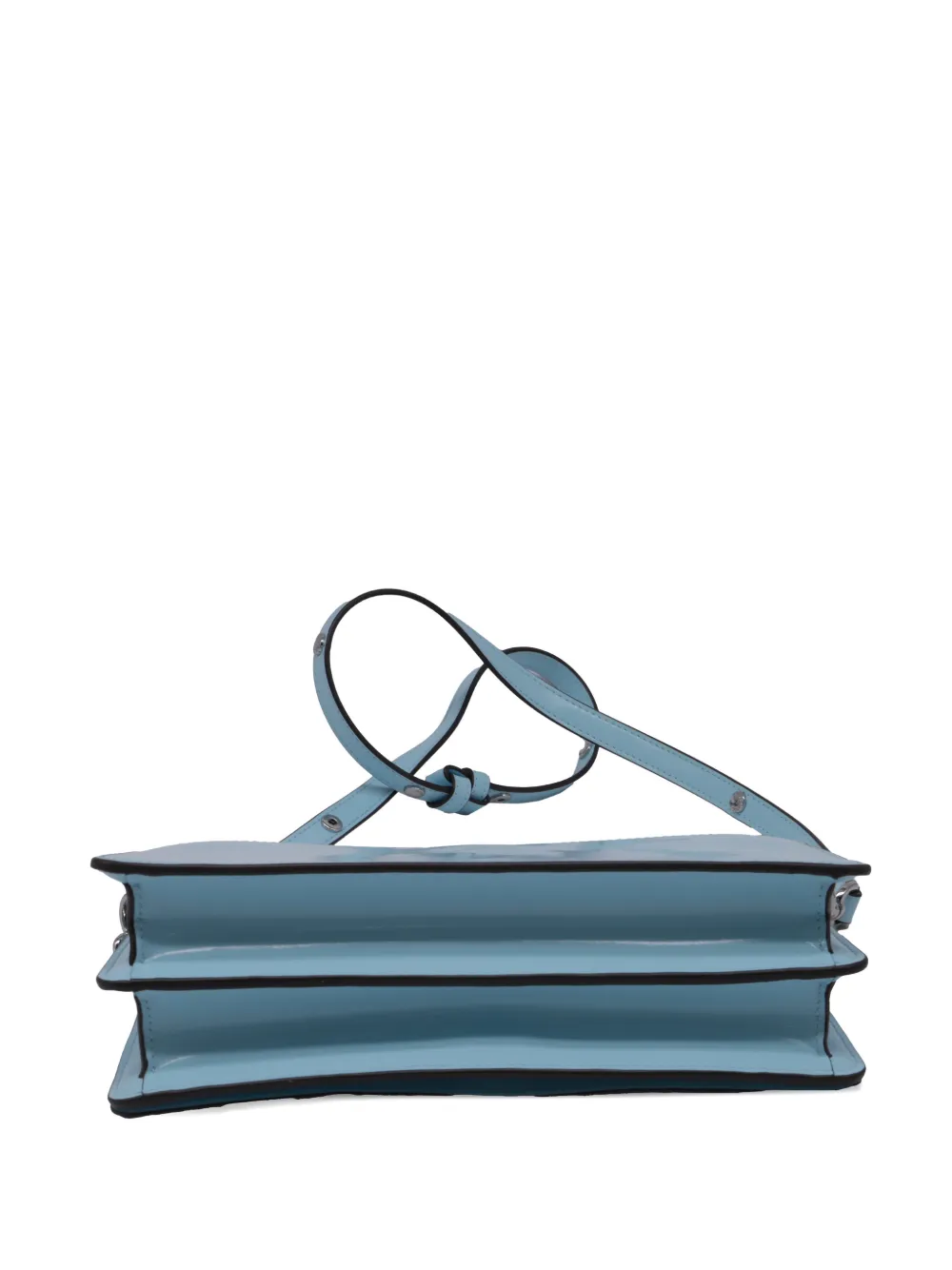 Tory Burch Emerson patent leather crossbody bag - Blu