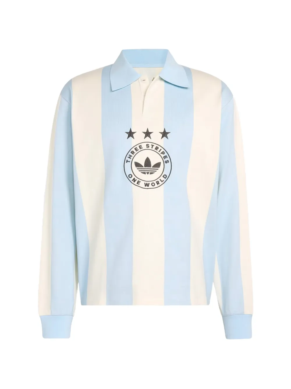 adidas Originals graphic-print polo shirt - Blau