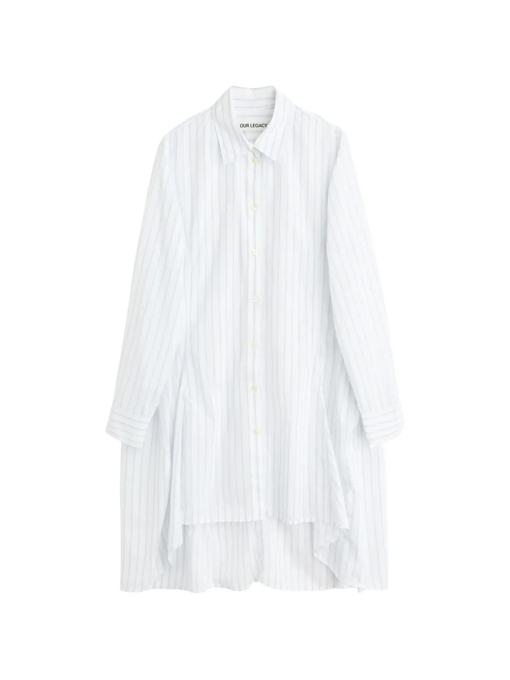 OUR LEGACY Flux stripe-pattern shirt - Weiß