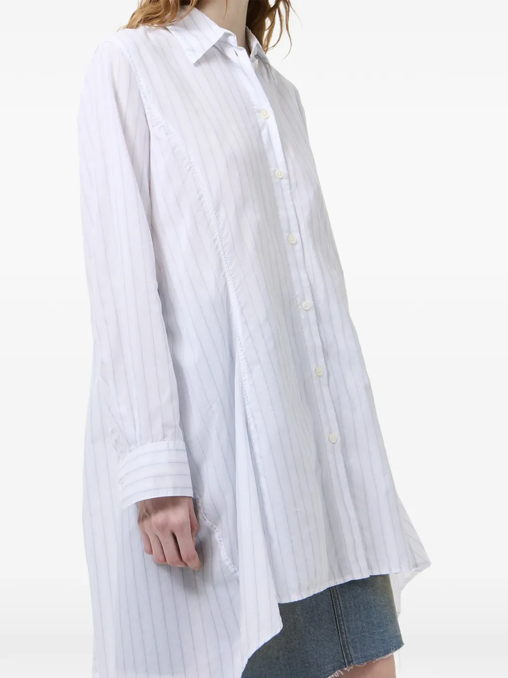 OUR LEGACY Flux gestreepte blouse Wit