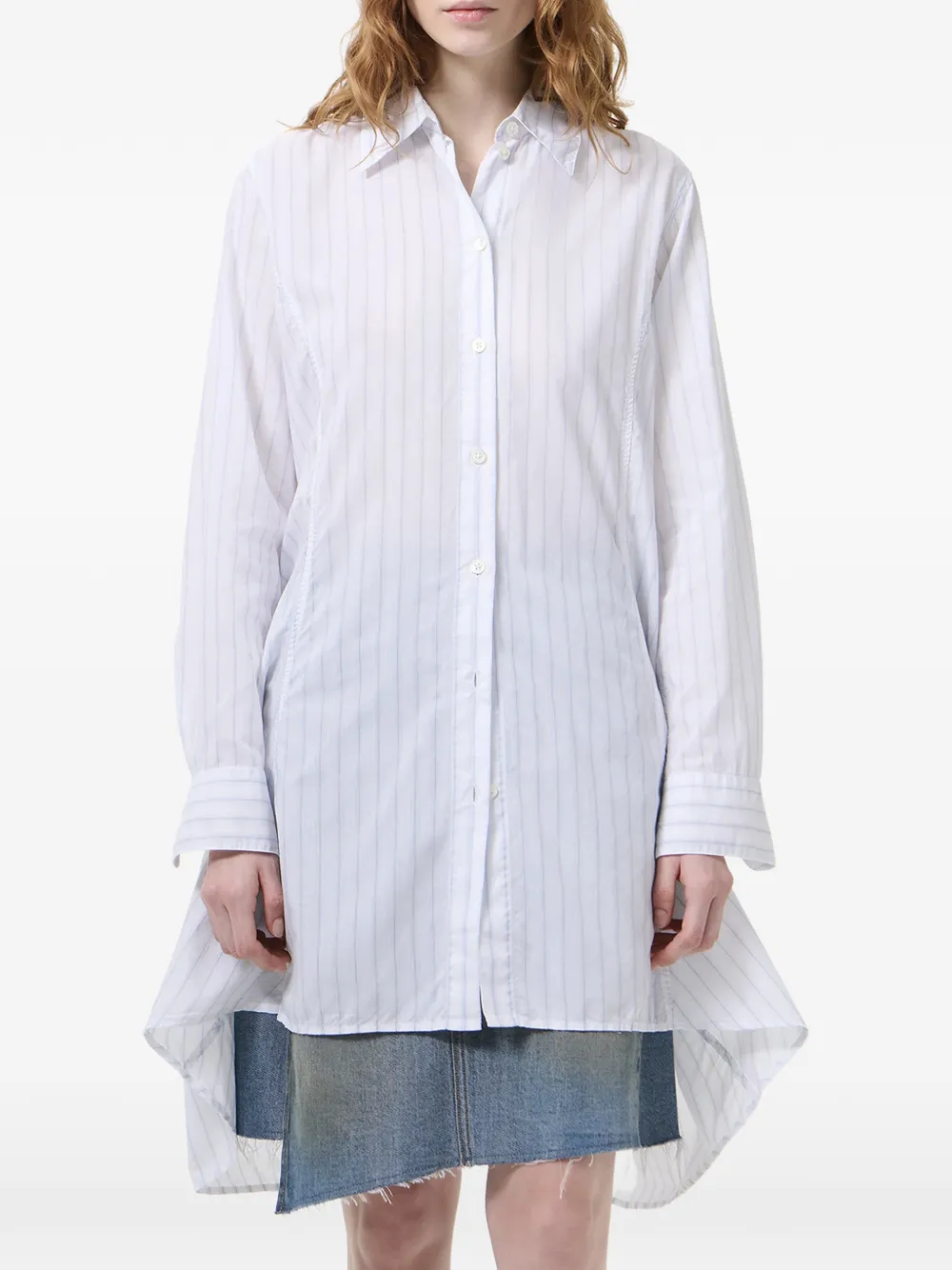 OUR LEGACY Flux gestreepte blouse Wit