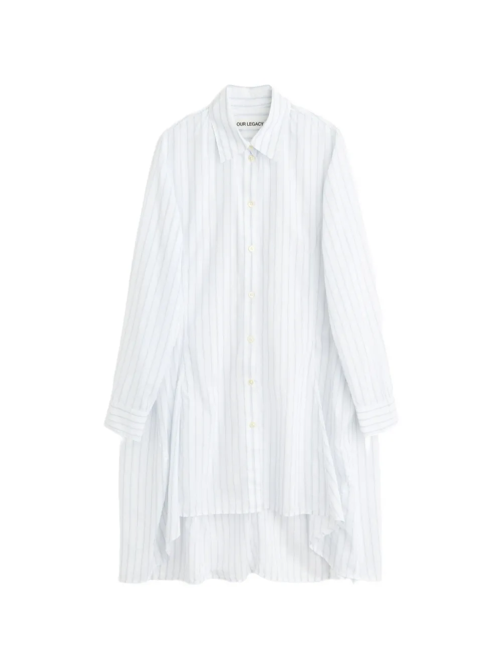 OUR LEGACY Flux gestreepte blouse Wit