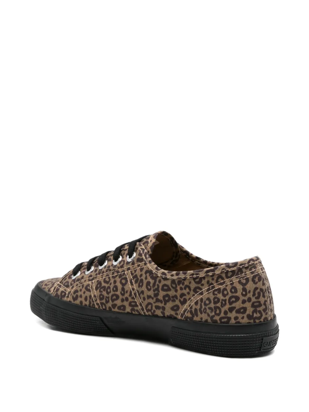 Superga Sneakers met luipaardprint Beige