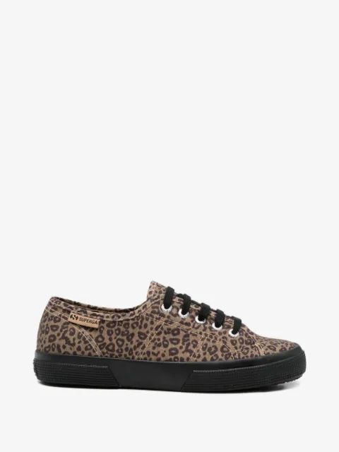 Superga leopard-pattern sneakers