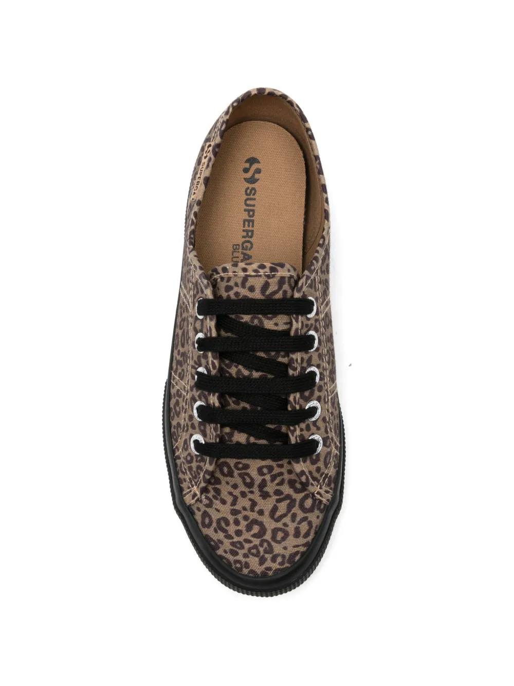 Superga Sneakers met luipaardprint Beige