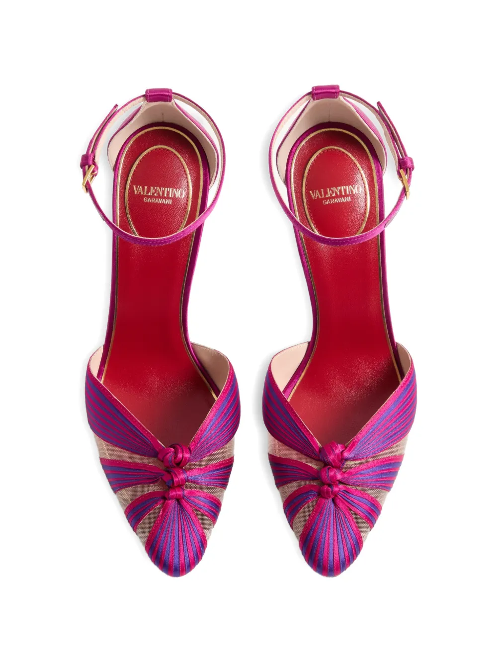 Valentino Garavani Annine satijnen pumps 100 mm Roze