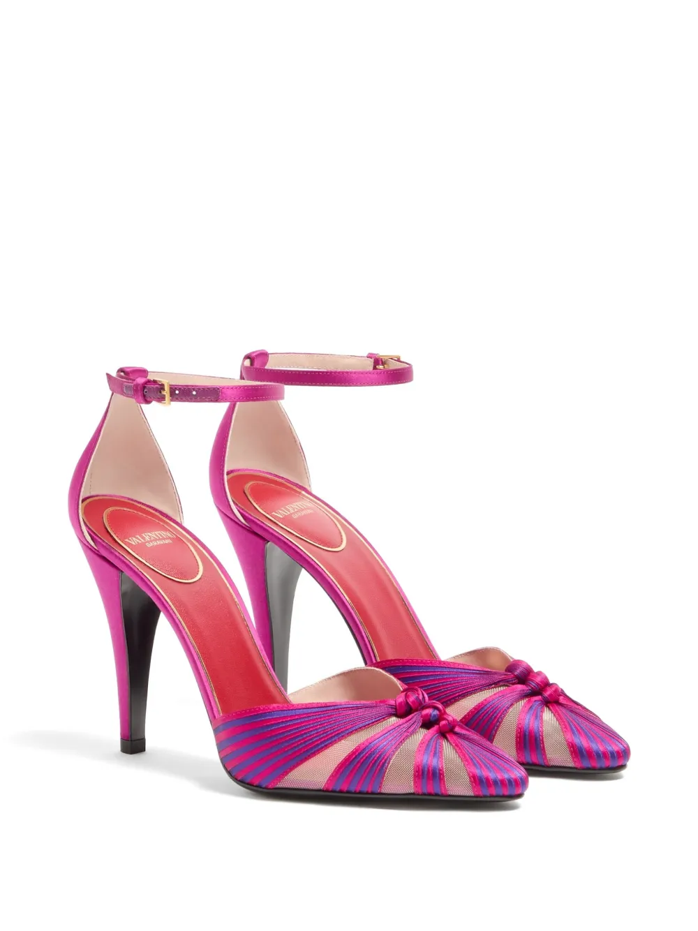 Valentino Garavani Annine satijnen pumps 100 mm Roze