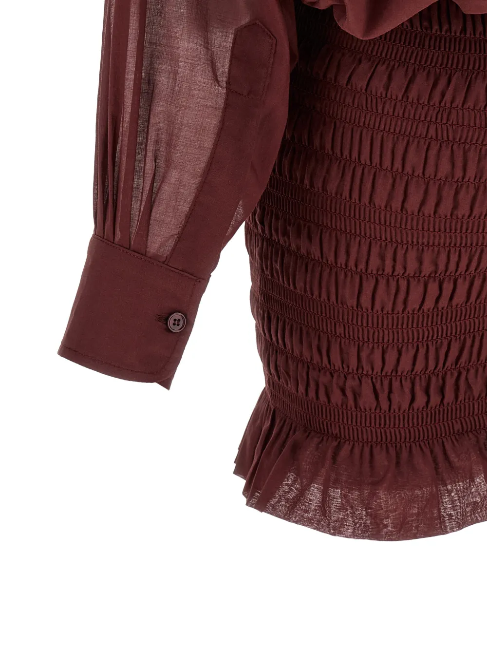 THE ANDAMANE Rania mini-jurk met ruches Rood