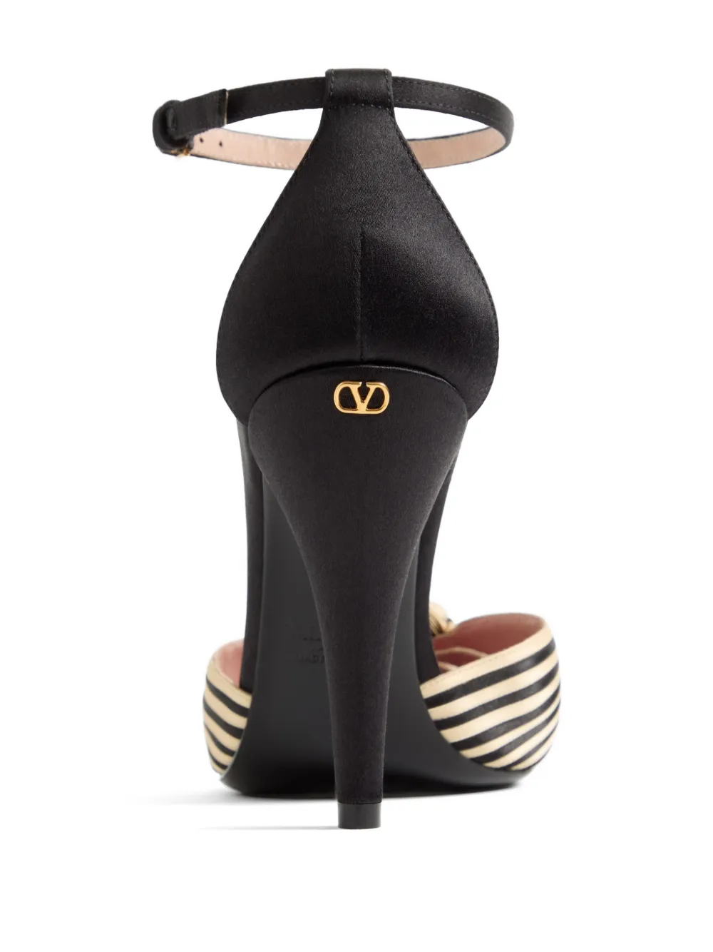 Valentino Garavani Annine satijnen pumps 100 mm Zwart