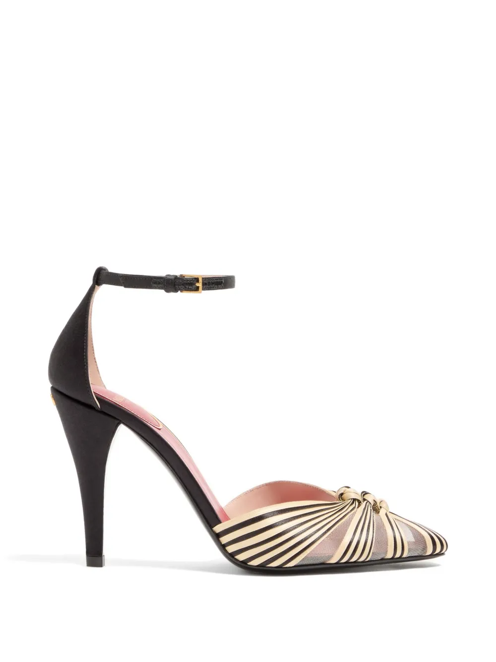 Valentino Garavani Annine satijnen pumps 100 mm Zwart