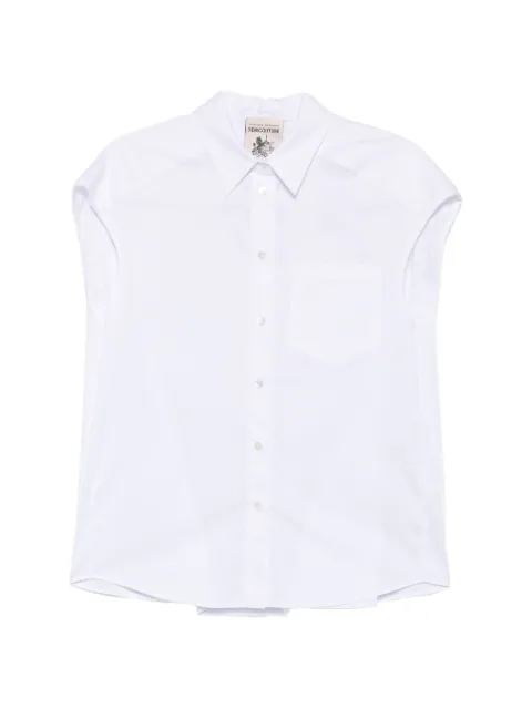 Semicouture Lottie chest-pocket sleeveless shirt