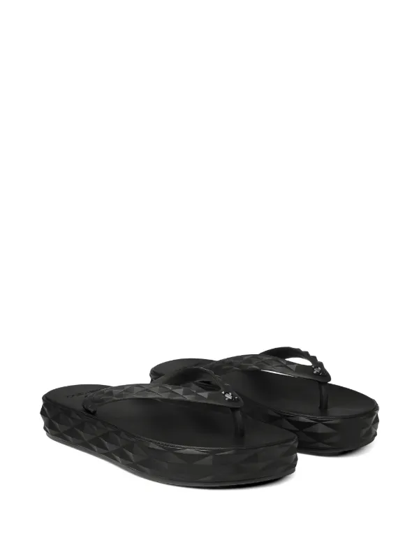 Jimmy Choo Diamond flip-flops | Black | FARFETCH