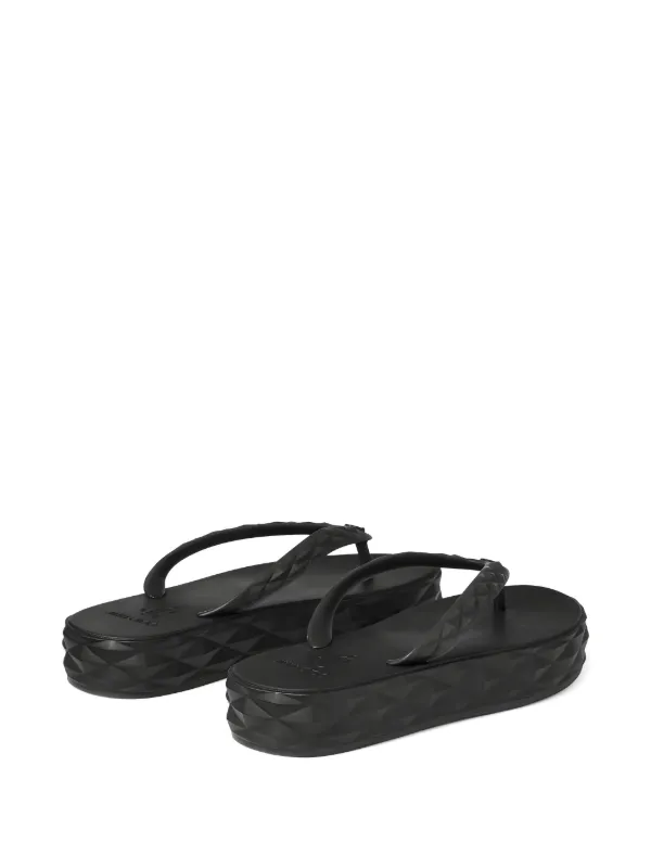 【nana】JIMMY CHOO DIAMONDO FLIP FLOP Jimmy Choo Diamond flip-flops | Black | FARFETCH GR