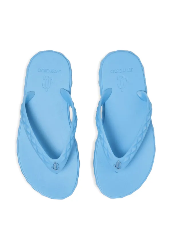 Jimmy Choo Diamond Flip Flops | Blue | FARFETCH