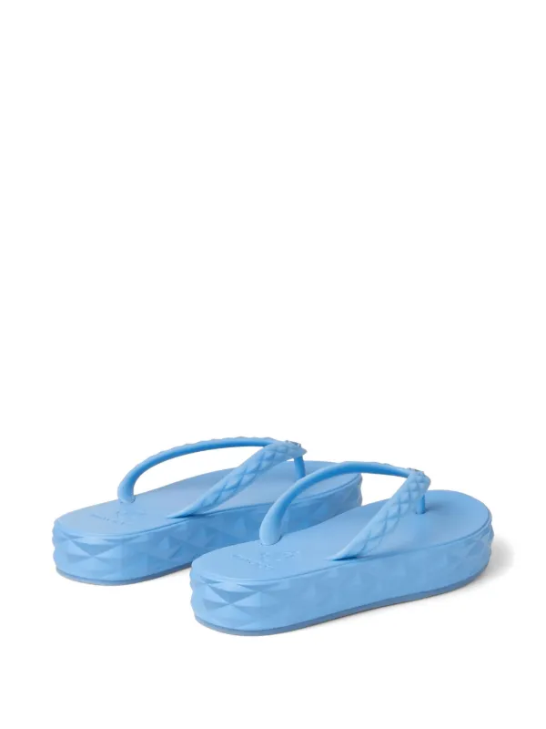 Jimmy Choo Diamond Flip Flops | Blue | FARFETCH