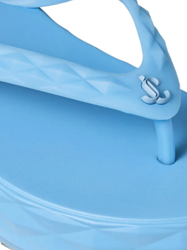 Jimmy Choo Diamond Flip Flops | Blue | FARFETCH