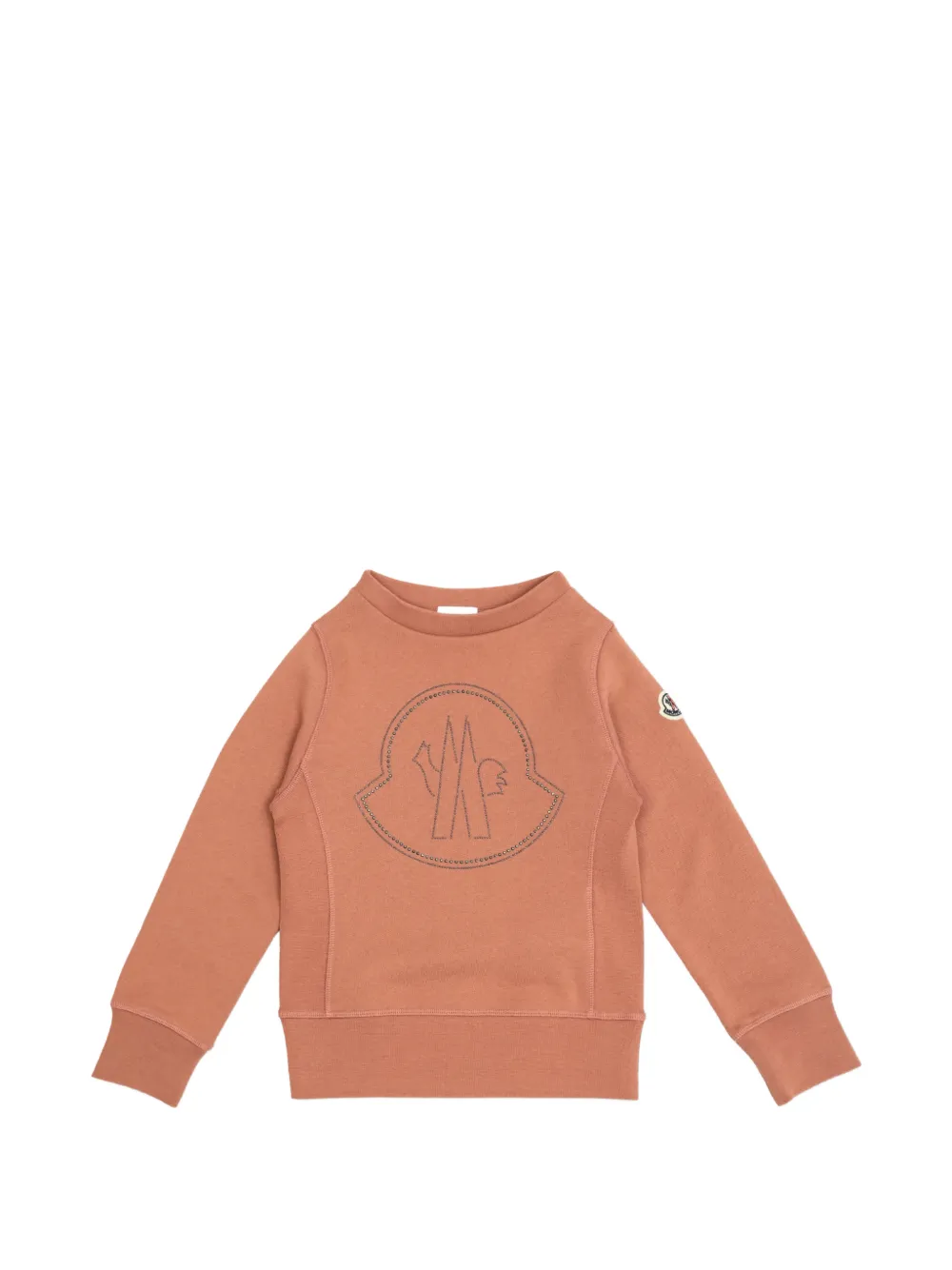 【12Y】モンクレールアンファン☆ロゴスウェットシャツ♪ Moncler Enfant ロゴ スウェットシャツ | ピンク | FARFETCH JP