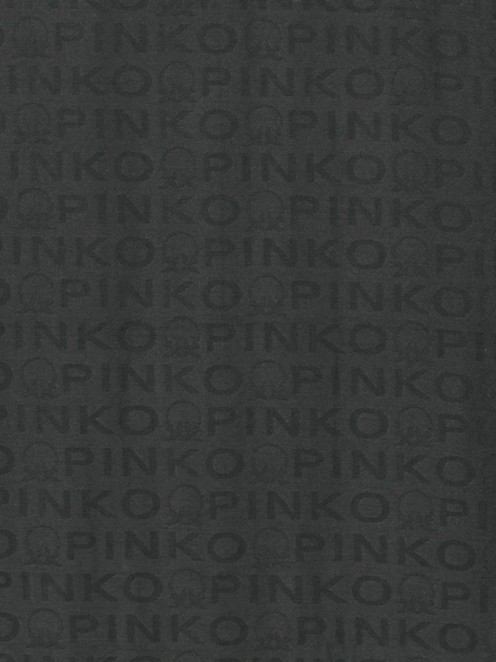 PINKO Sjaal met logo en franje Zwart