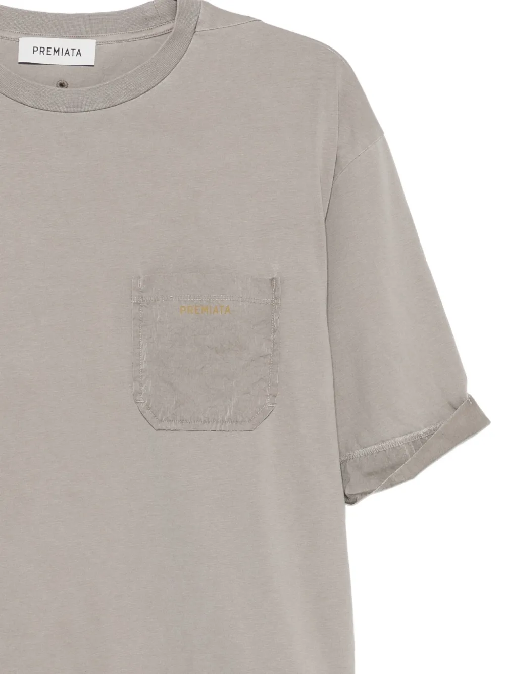 Premiata T-shirt met borstzak Grijs