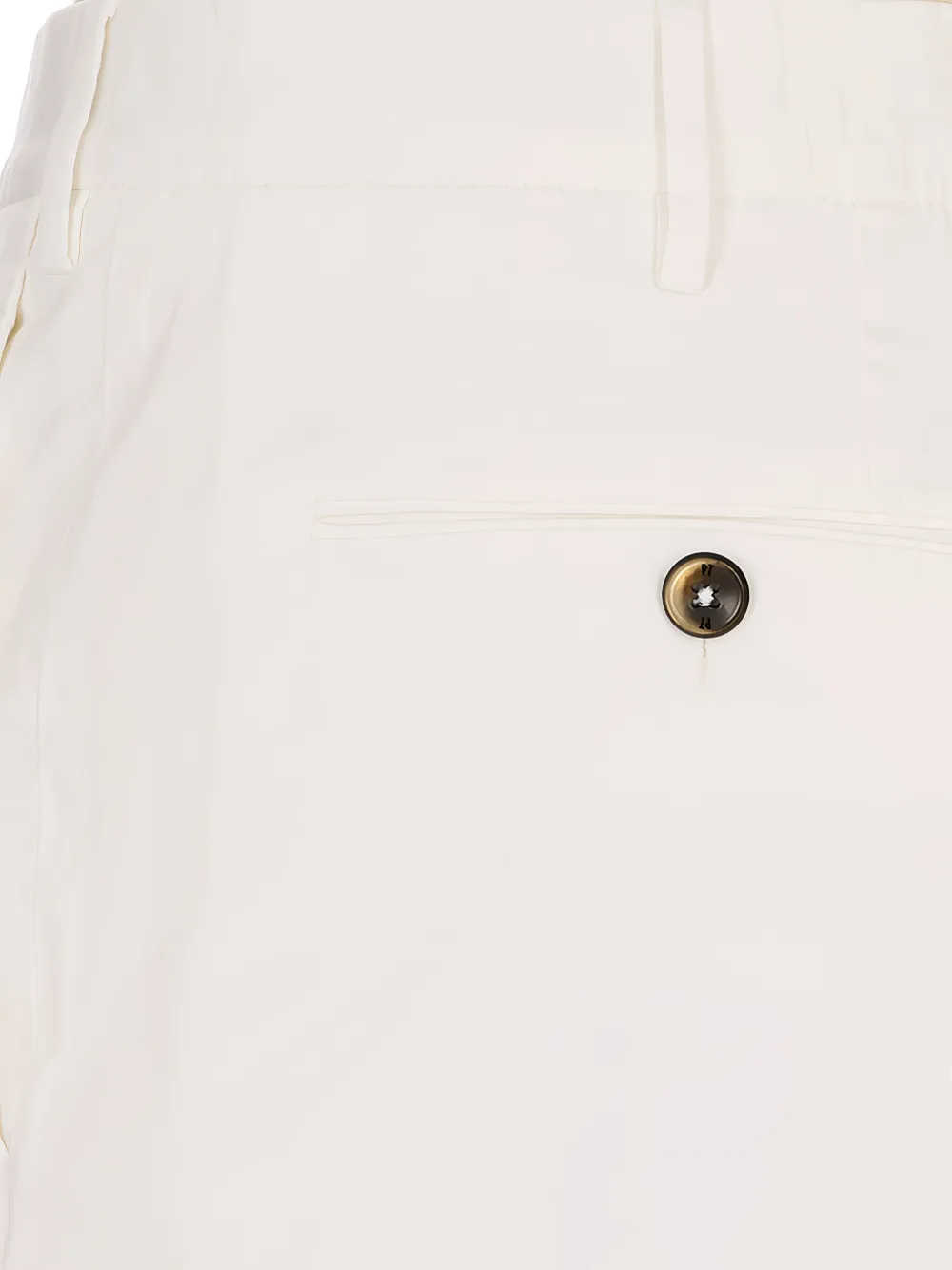 PT Torino Shorts met knoopsluiting Wit