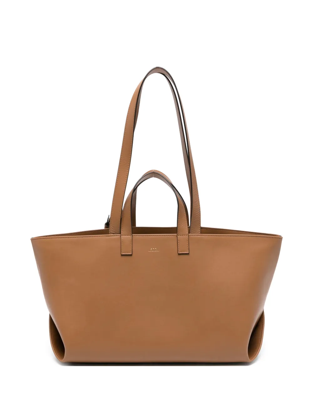 A.P.C. Le Drummer leather tote bag - Toni neutri