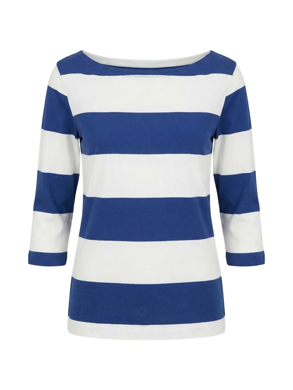 Majestic Filatures striped boat-neck T-shirt - Blu