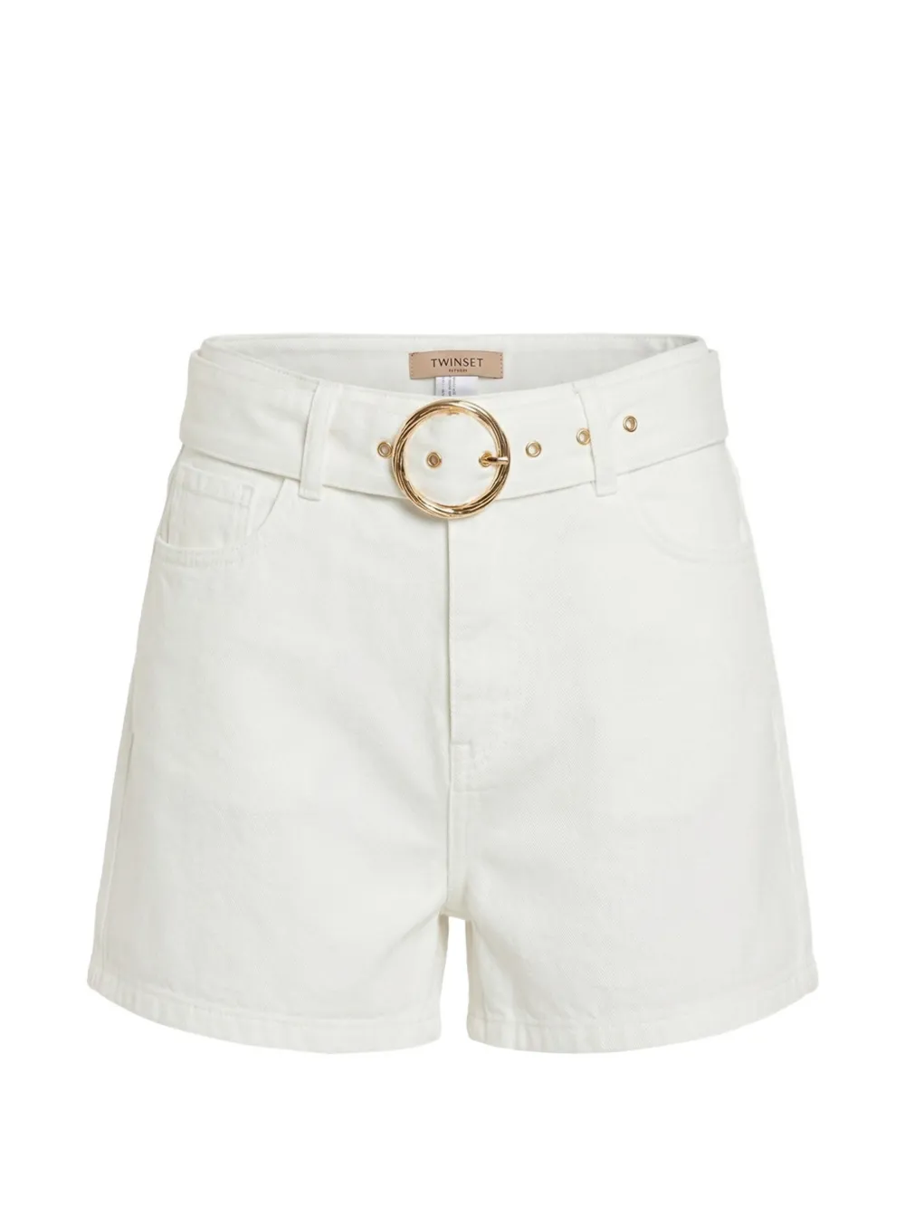 TWINSET belted shorts - Bianco