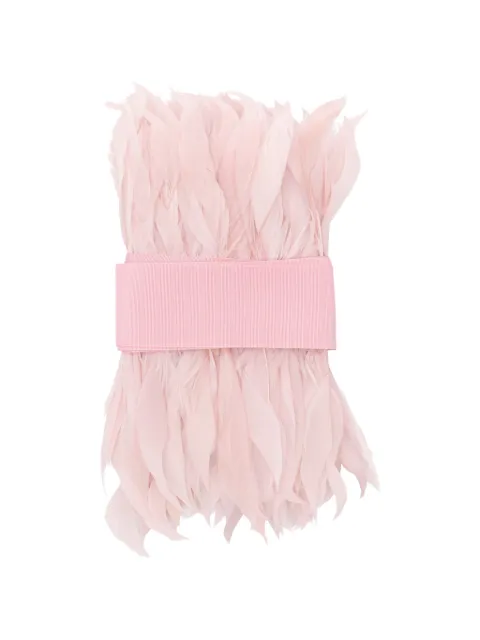 Sara Roka feather-trim belt