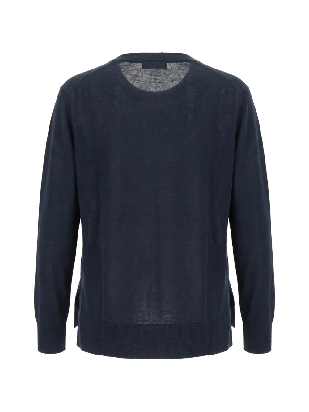 'S Max Mara Fijngebreide trui met afwerking Blauw