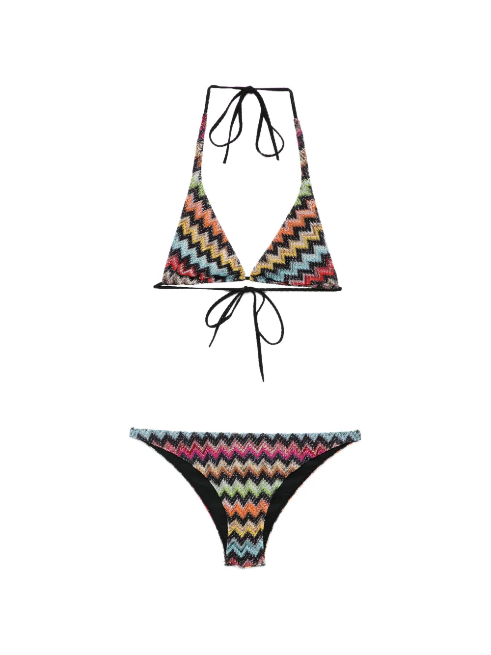 Missoni zigzag-knit bikini - Nero