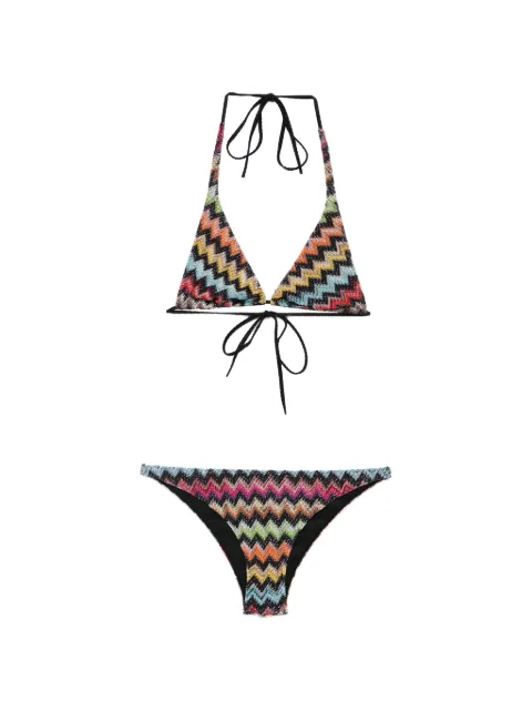 Missoni zigzag-knit bikini