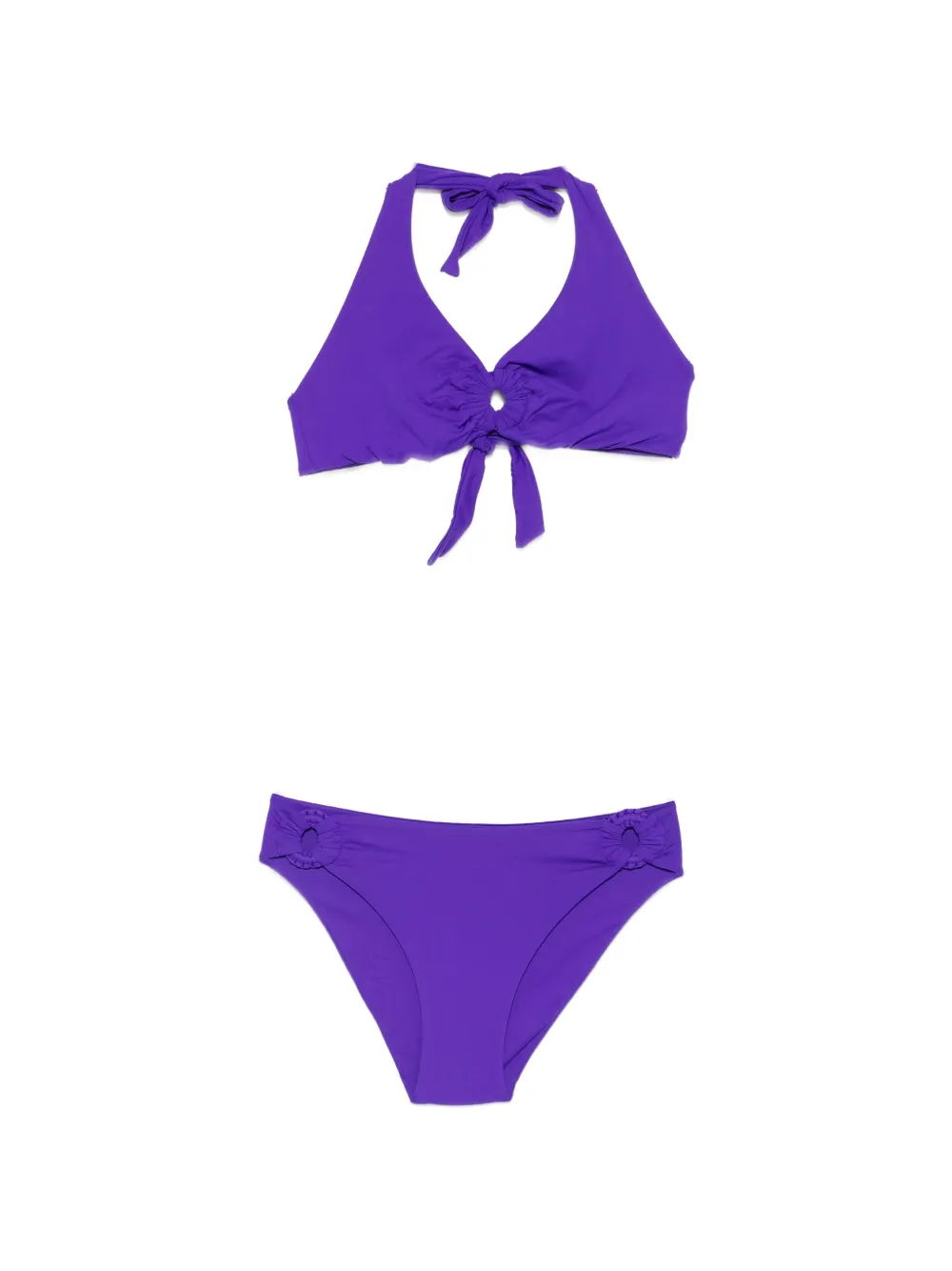 Fisico ring-detail halterneck bikini - Viola