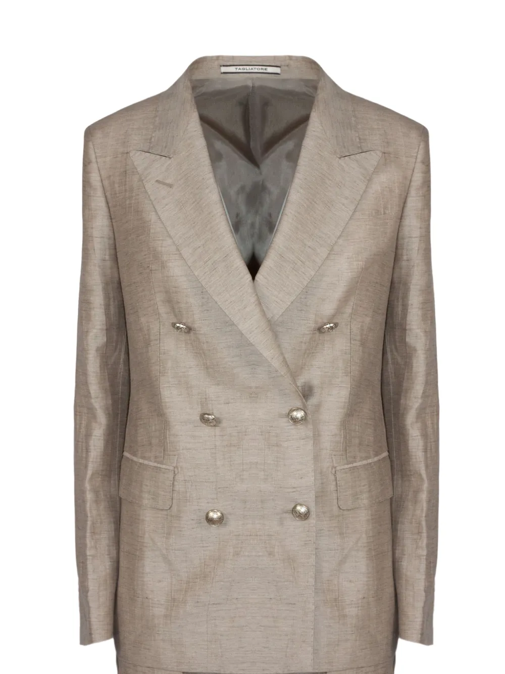Tagliatore Pak met dubbele rij knopen Beige