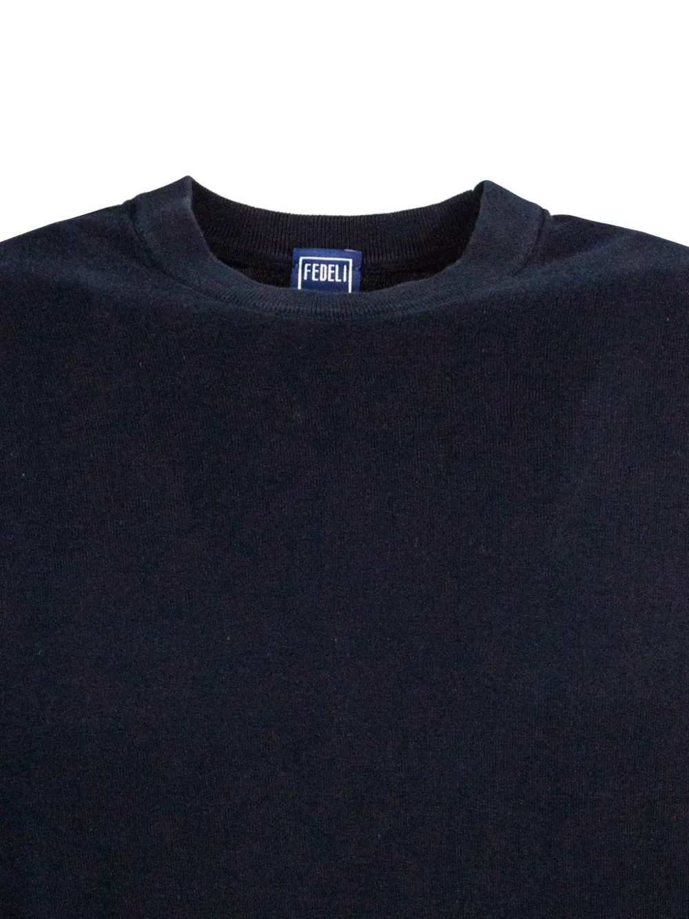 Fedeli Trui met ronde hals en lange mouwen Blauw