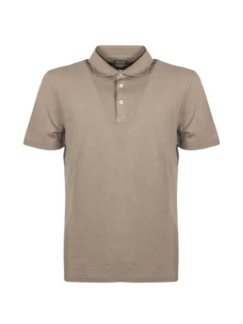 Fedeli short-sleeve buttoned polo shirt
