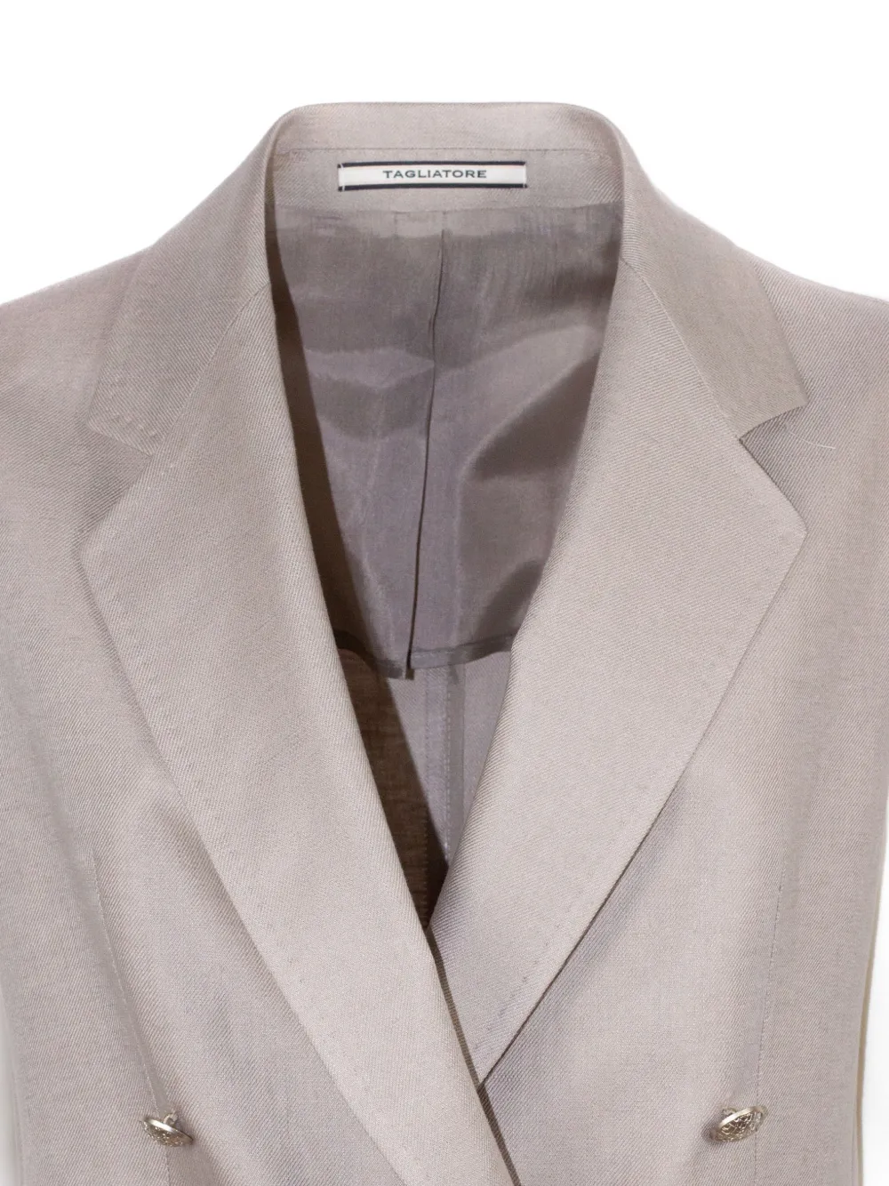 Tagliatore Bernice gilet met dubbele rij knopen Beige
