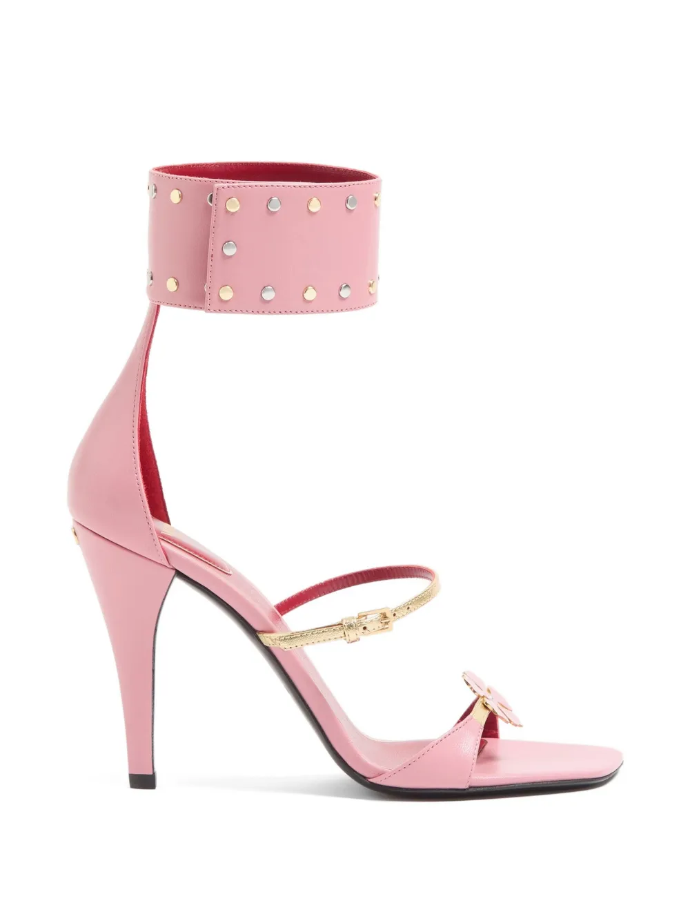 Valentino Garavani kidskin Cuffie sandal 100mm - Pink