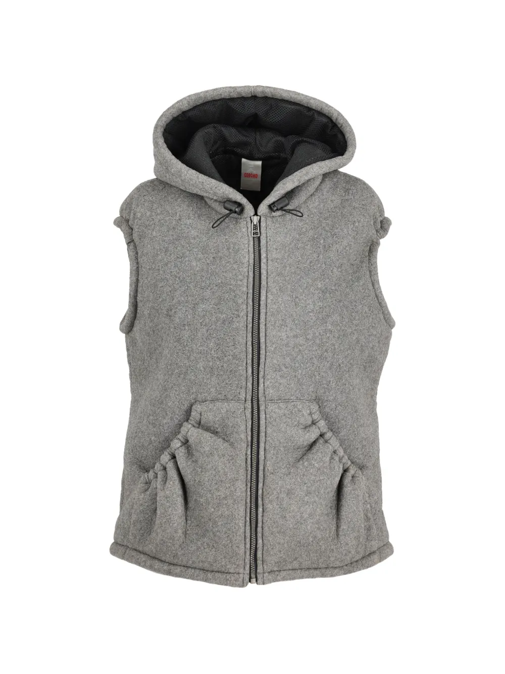 Coromo Vintage sleeveless hoodie - Grigio