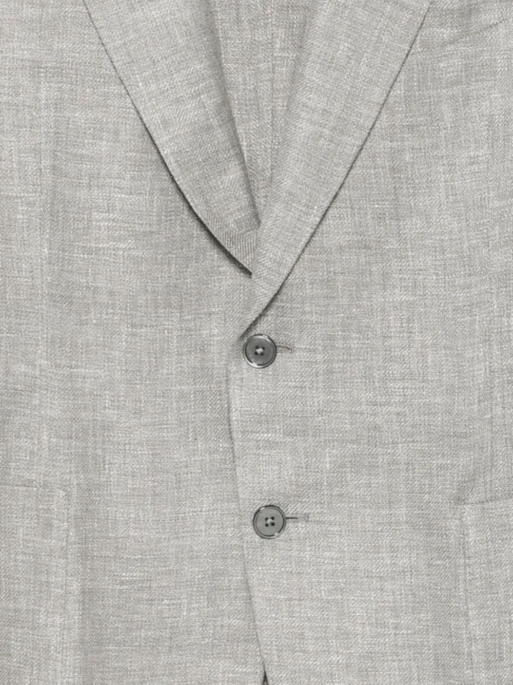 Zegna Linnen blazer met enkele rij knopen Grijs