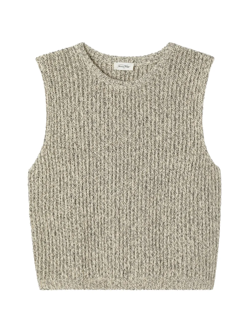 American Vintage sleeveless marled sweater - Toni neutri